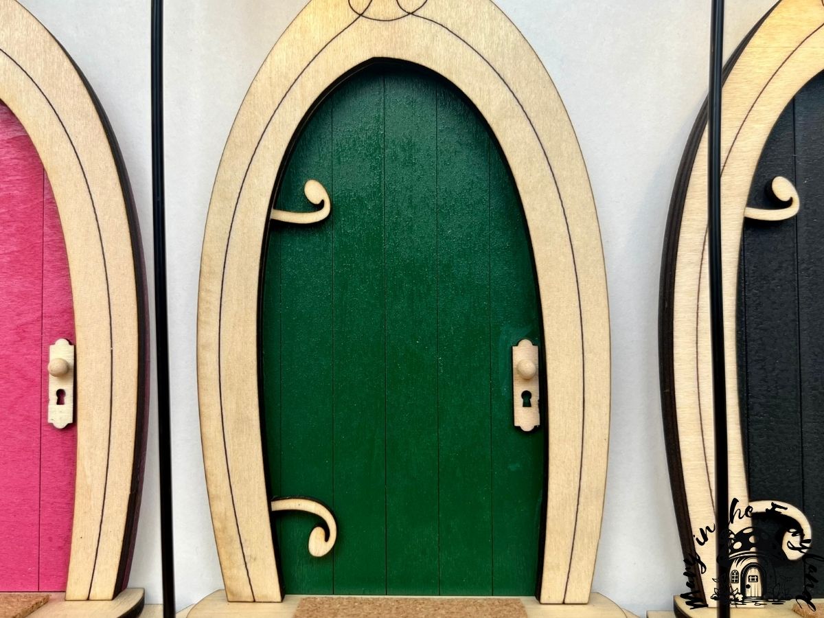 Enchanting Fairy Door with Lantern