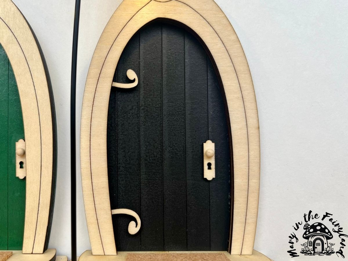 Enchanting Fairy Door with Lantern