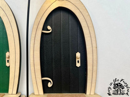 Enchanting Fairy Door with Lantern