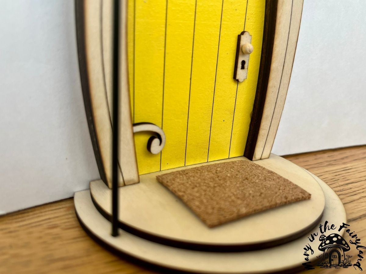 Enchanting Fairy Door with Lantern