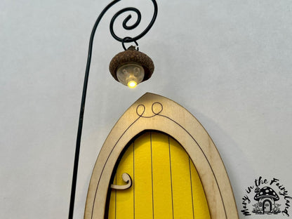 Enchanting Fairy Door with Lantern