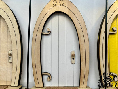 Enchanting Fairy Door with Lantern