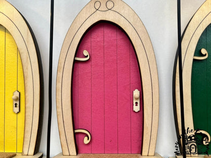 Enchanting Fairy Door with Lantern