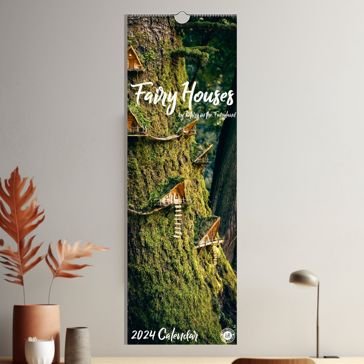 Fairy Houses Wall Calendar 2024: By Mary in the Fairyland (International)