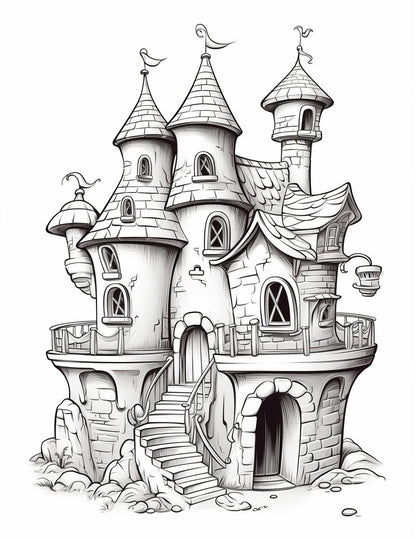 20 Kid-Friendly Fairy House Coloring Pages for Creative Fun