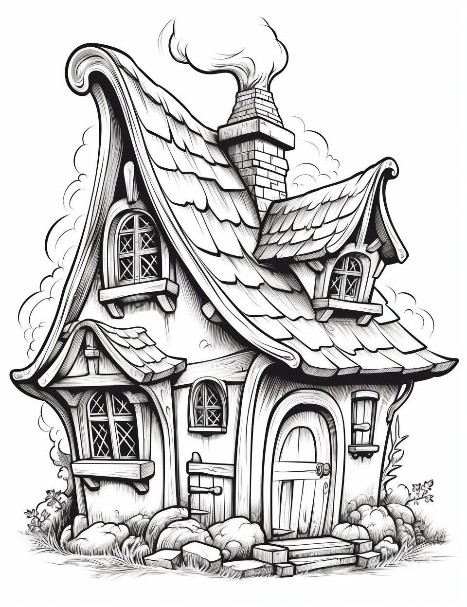 20 Kid-Friendly Fairy House Coloring Pages for Creative Fun