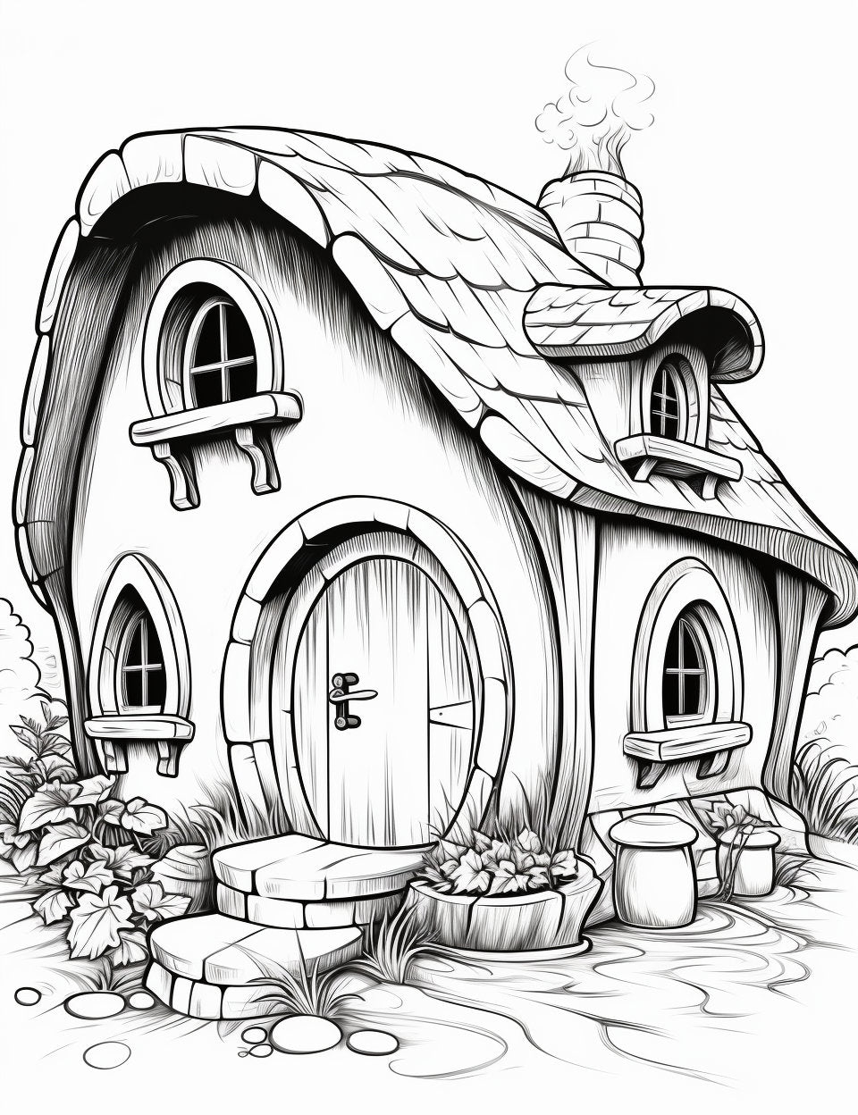 20 Kid-Friendly Fairy House Coloring Pages for Creative Fun