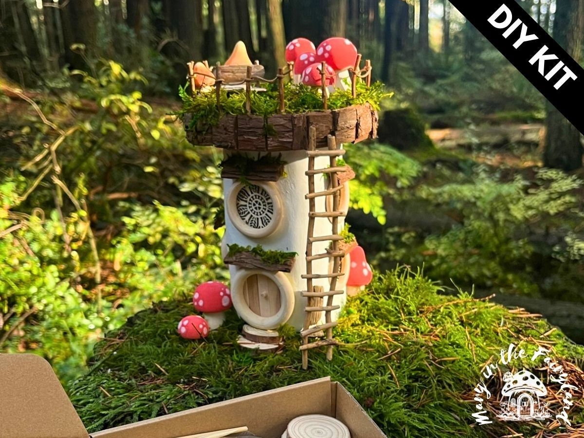 DIY Solar Roof Fairy House Kit - Create a magical fairy house!