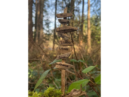 Personalized Mini Fairy Sign Posts