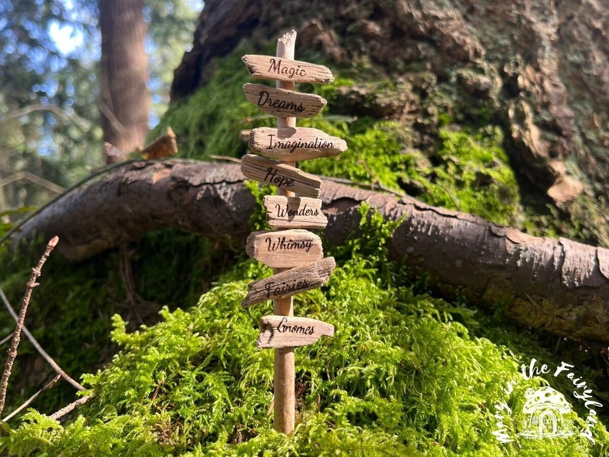 Personalized Mini Fairy Sign Posts