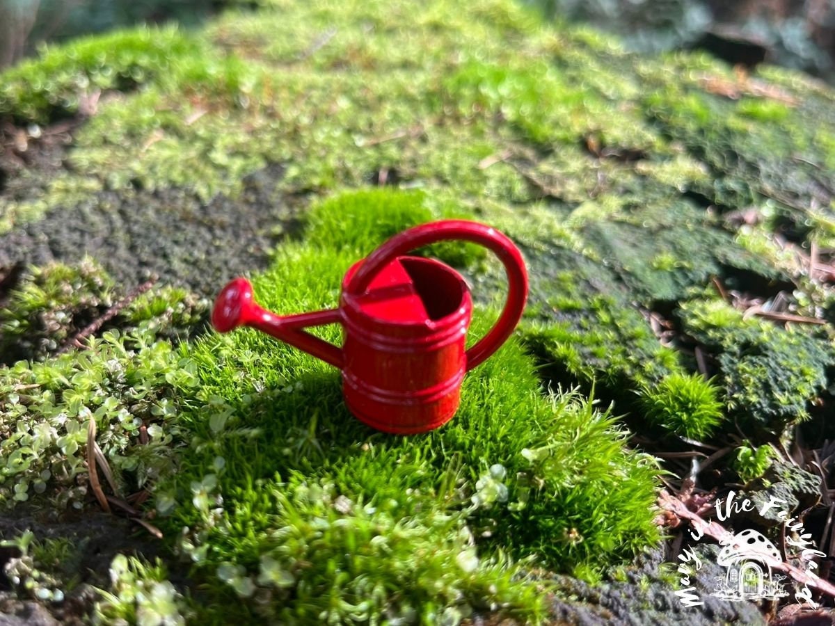 Miniature Fairy Garden Watering Can - A Magical Addition to Your Fairy Realm