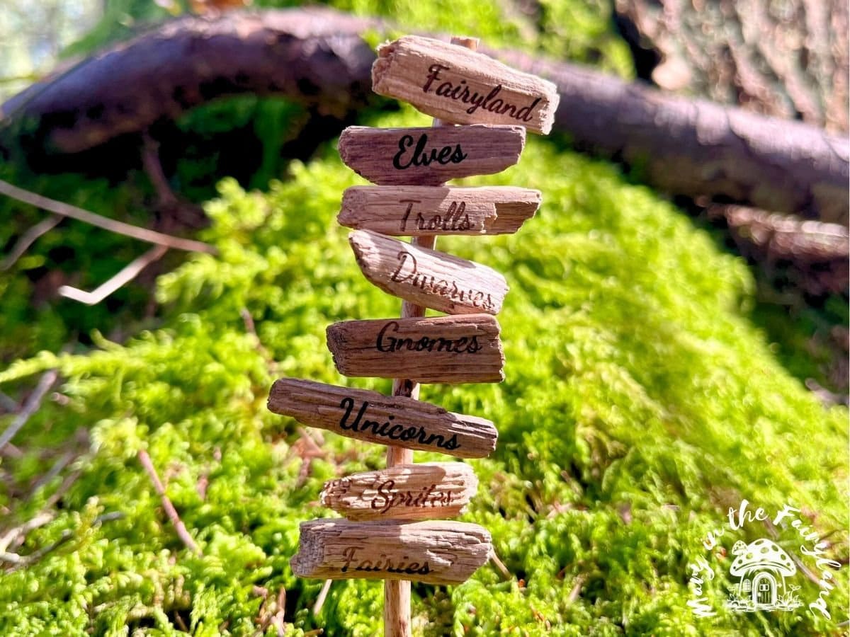 Personalized Mini Fairy Sign Posts