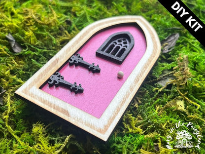 DIY Gothic Fairy Door Set - Create Your Own Magical Entrance