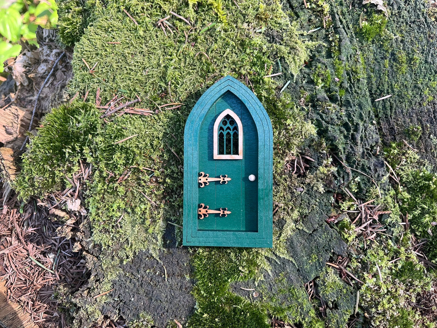 Enchanting Colored Gothic Fairy Doors for Outdoor Fairy Gardens