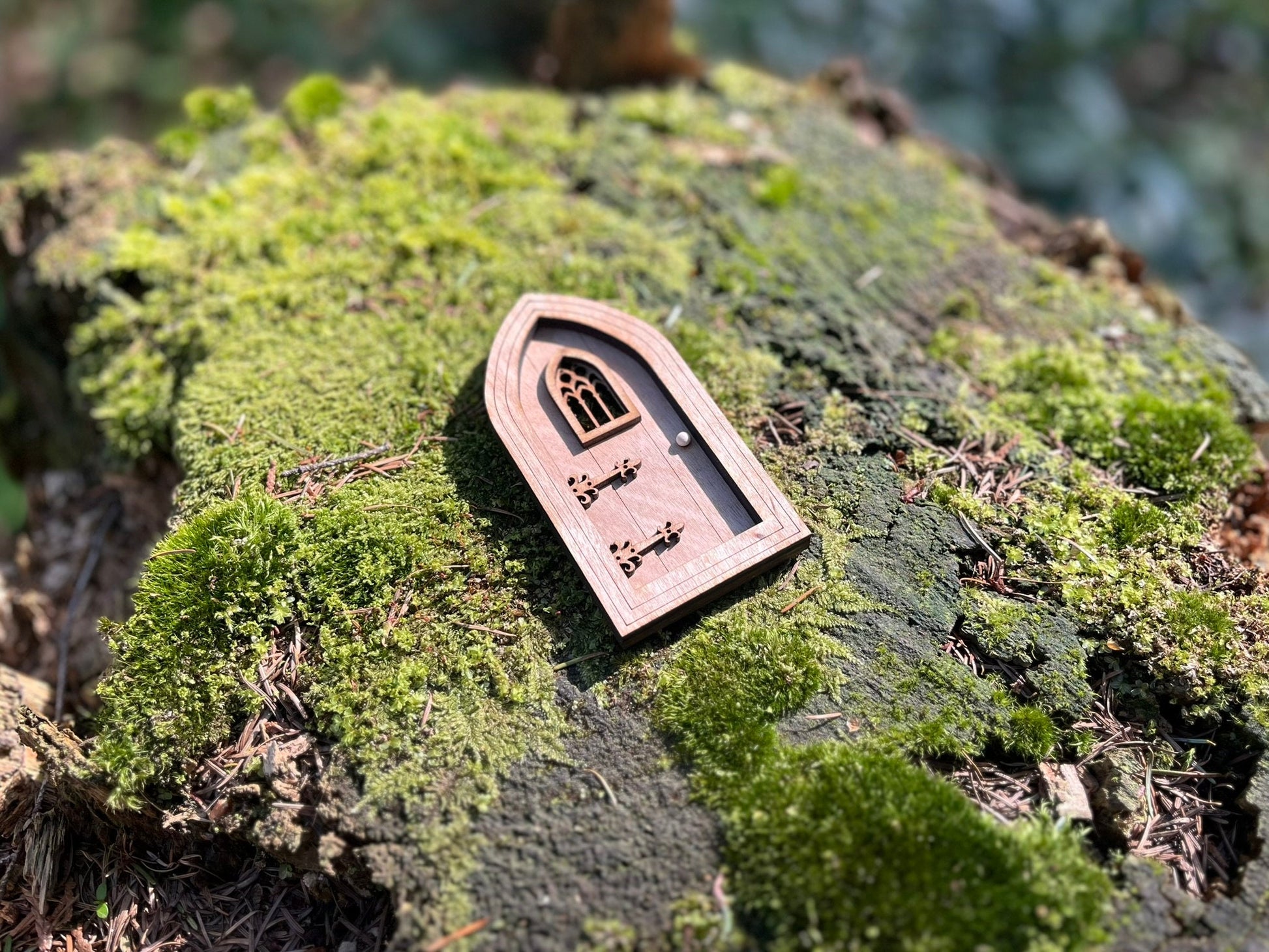 Enchanting Colored Gothic Fairy Doors for Outdoor Fairy Gardens