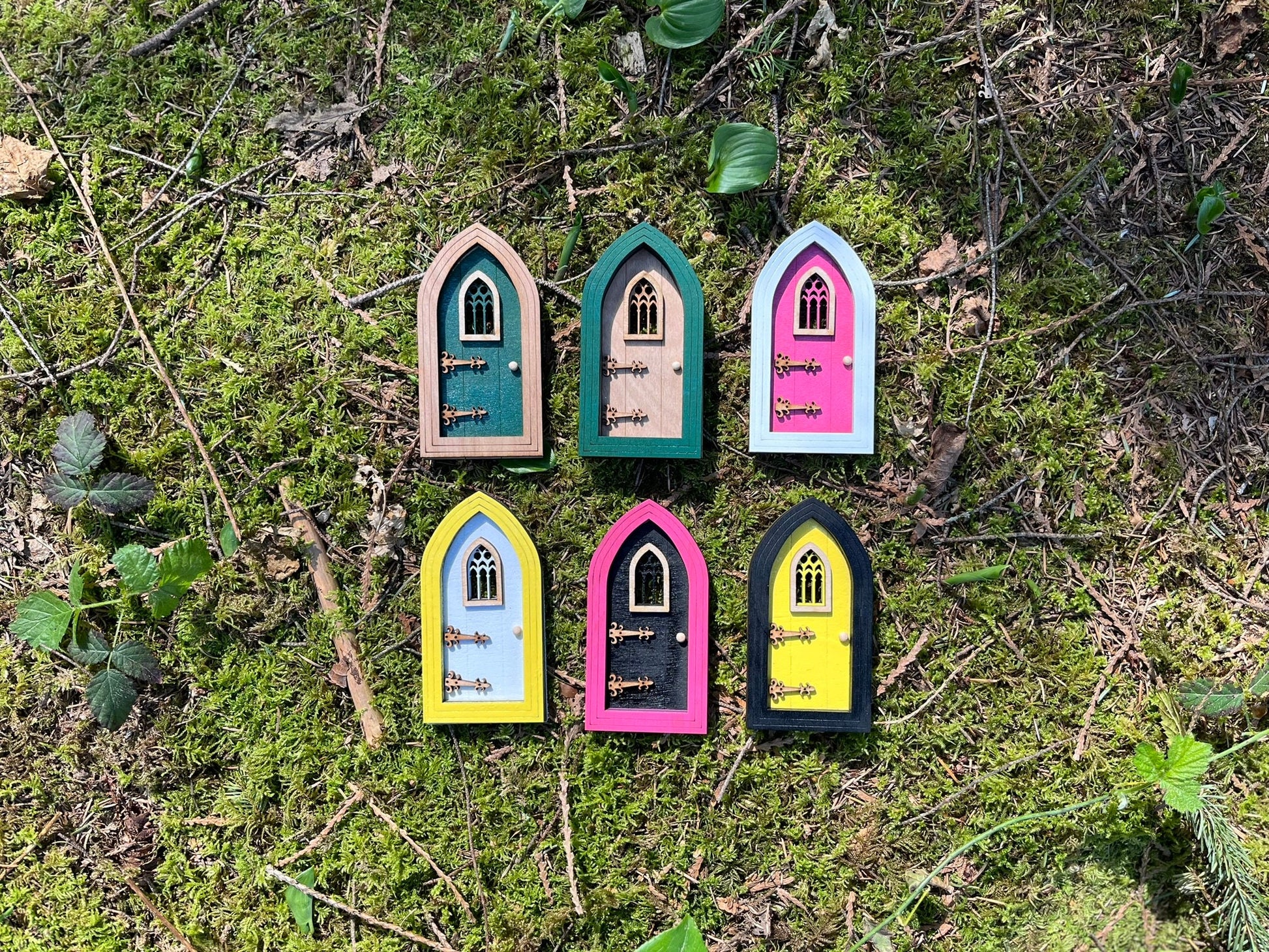 DIY Gothic Fairy Door Set - Create Your Own Magical Entrance