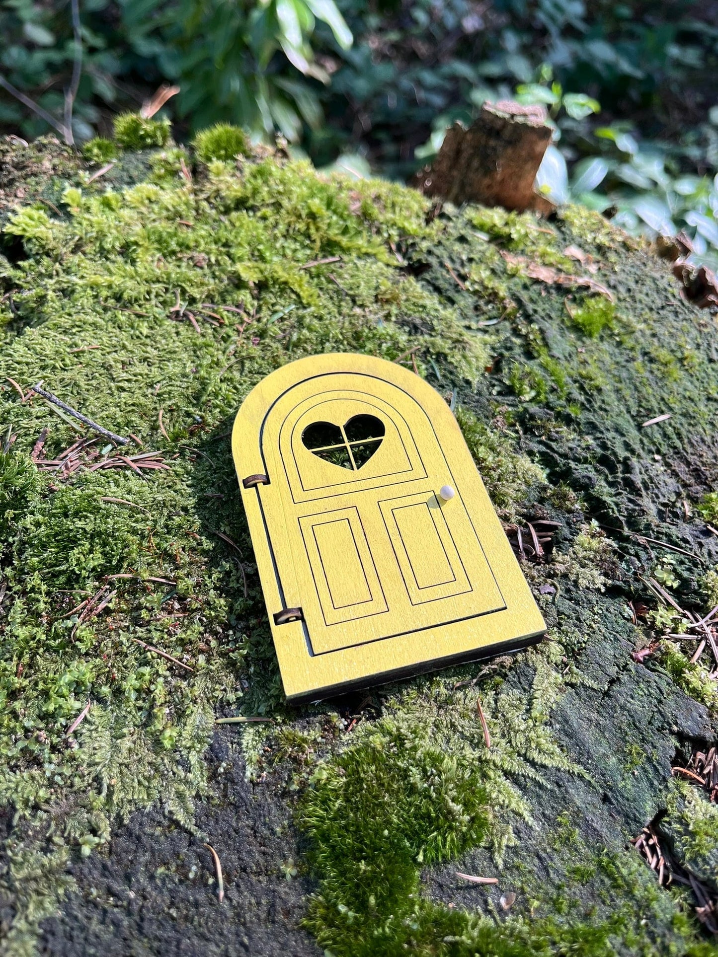 Handcrafted Openable Colored Fairy Doors for Enchanting Outdoor Fairy Gardens