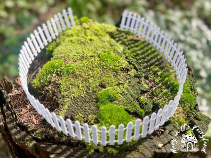 Charming Miniature Wooden Fairy Garden Fence - Enchanting Fairy Garden Decor