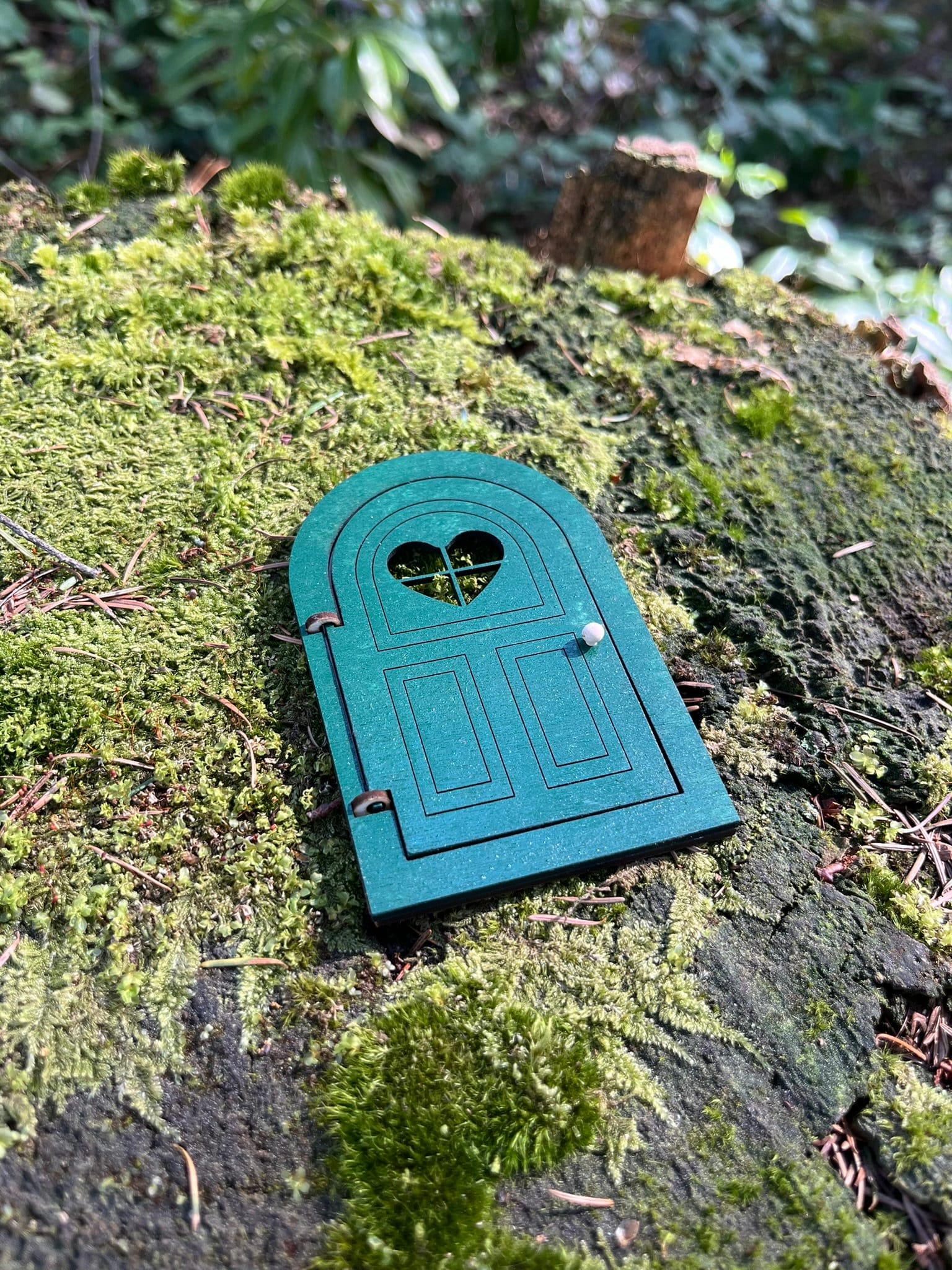 Handcrafted Openable Colored Fairy Doors for Enchanting Outdoor Fairy Gardens