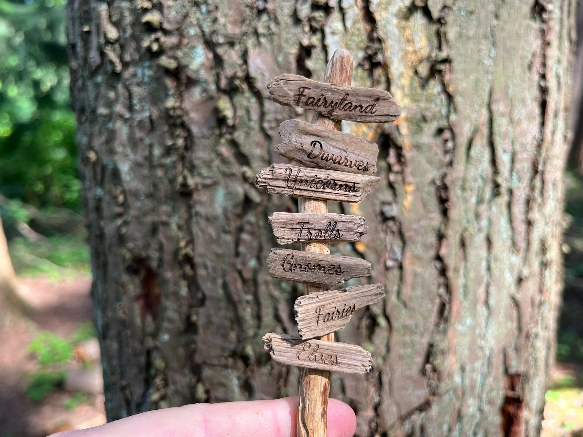 Personalized Mini Fairy Sign Posts