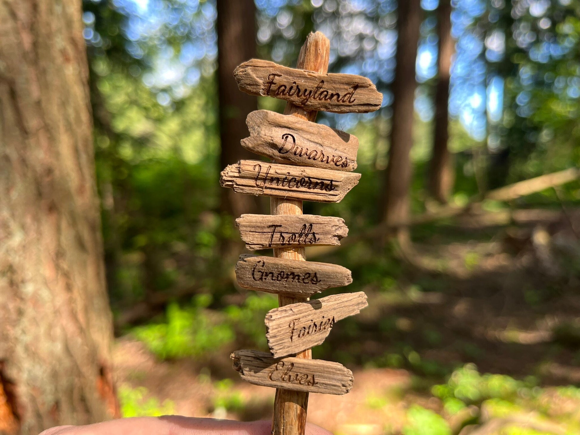 Personalized Mini Fairy Sign Posts