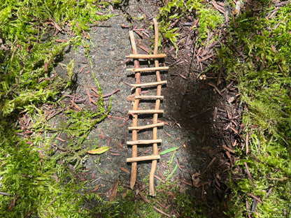 Handmade Twig Fairy Garden Ladder