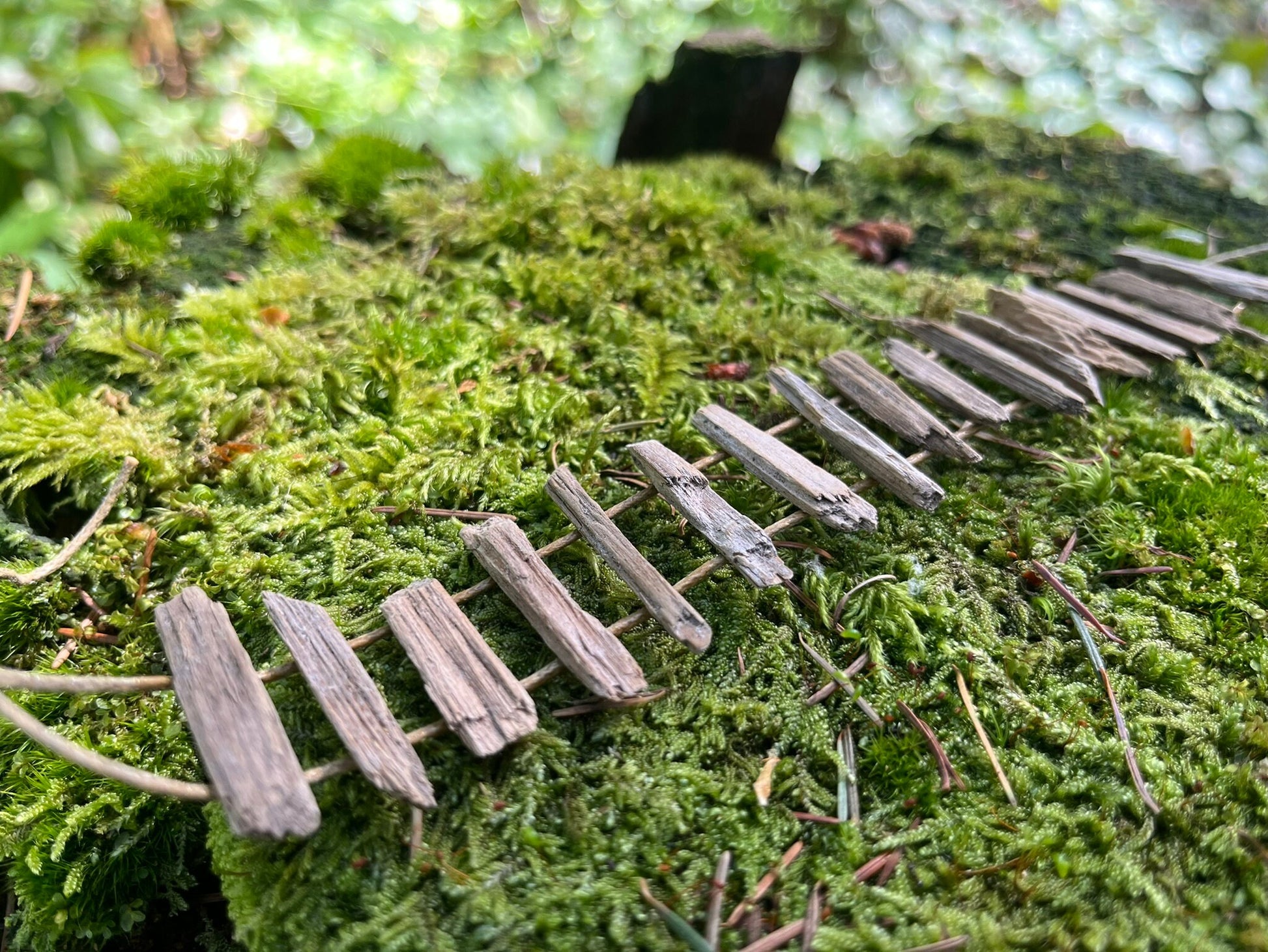 Handmade fairy rope ladder