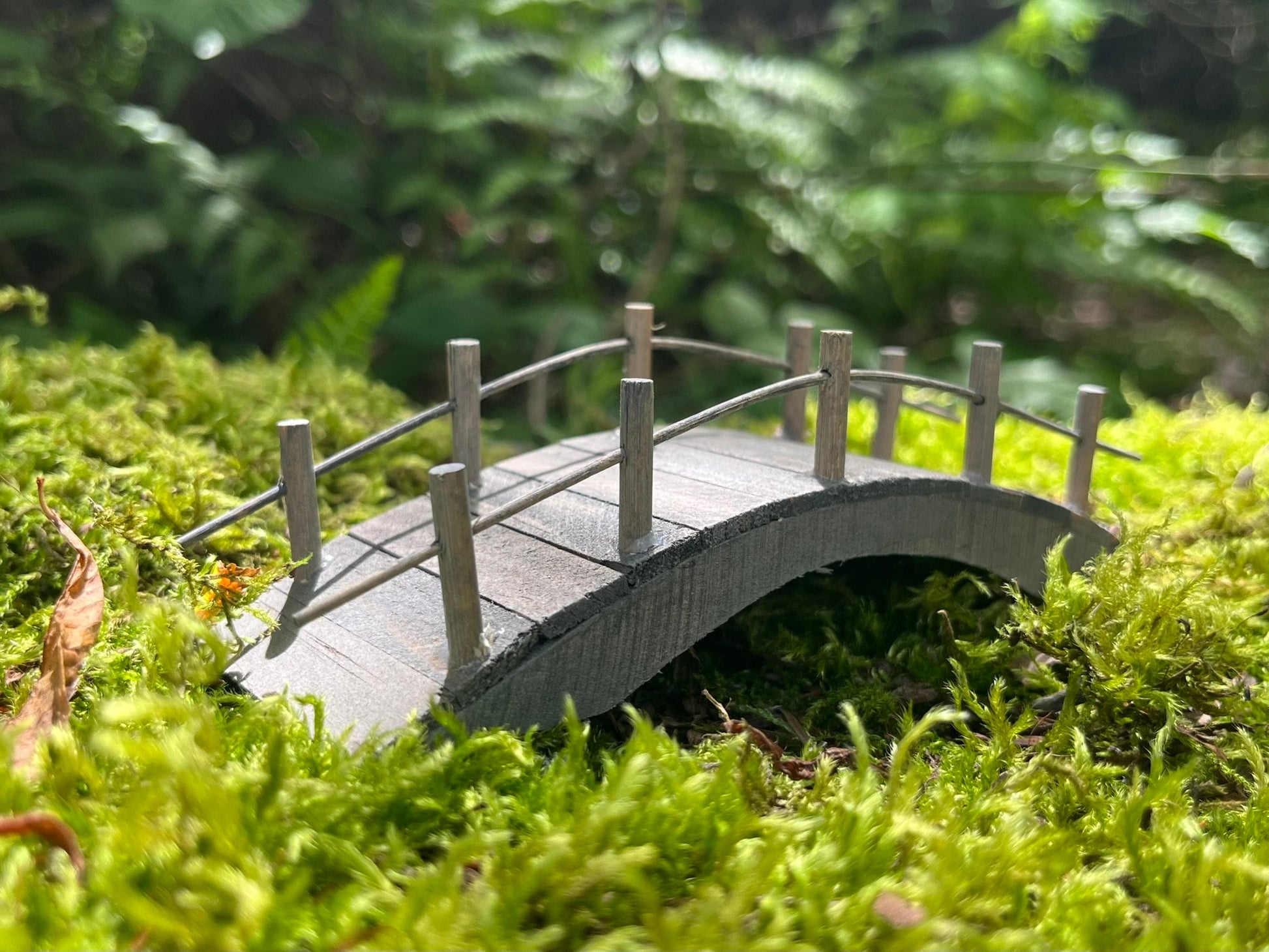 Wooden Fairy Garden Bridge – Durable and Enchanting Decor