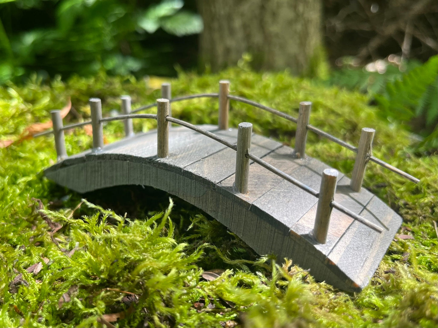 Wooden Fairy Garden Bridge – Durable and Enchanting Decor