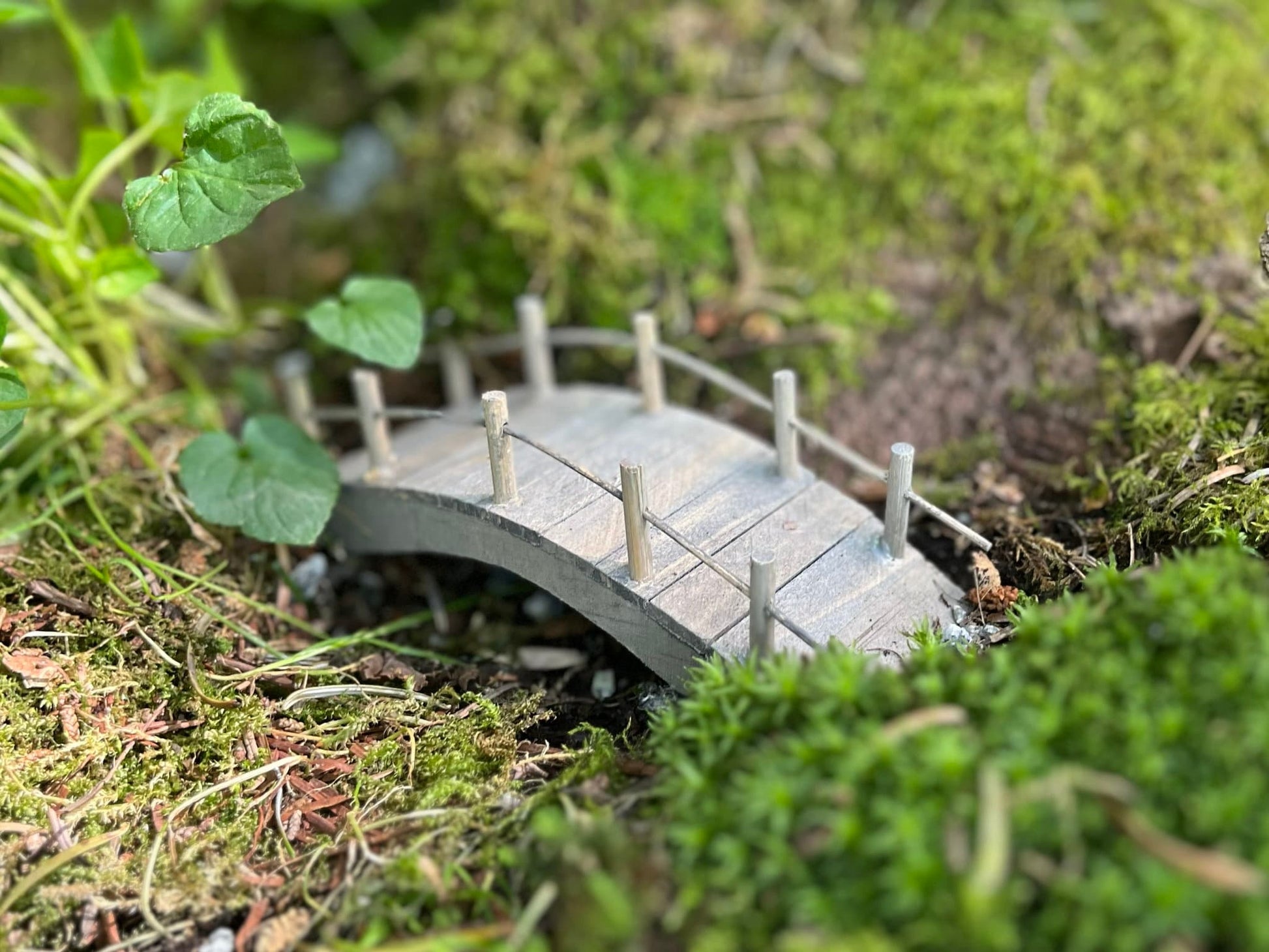 Wooden Fairy Garden Bridge – Durable and Enchanting Decor