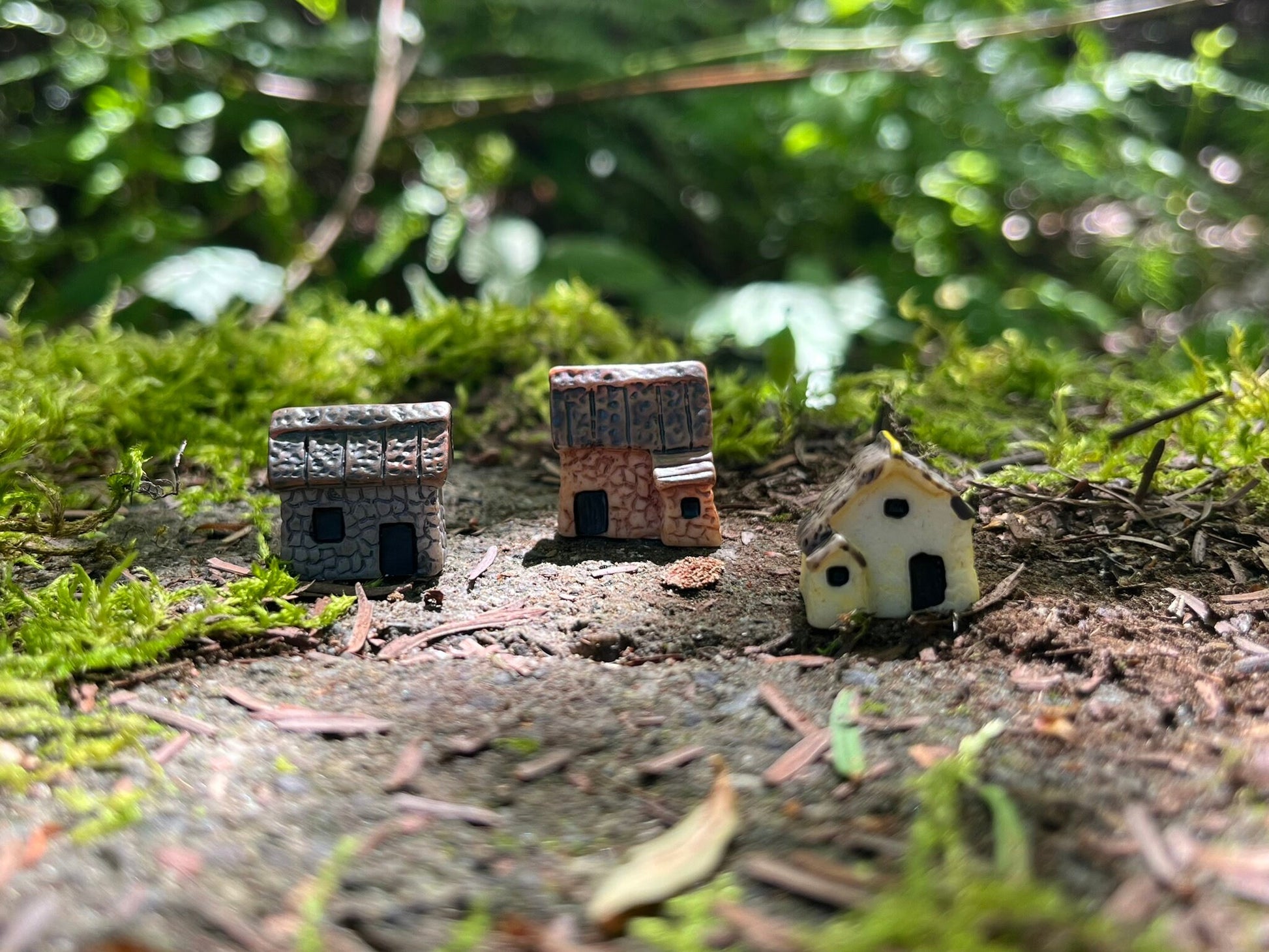 Miniature Fairy Houses - Set of 3