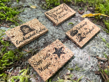 Fairy Doormat – Handmade Cork Miniature