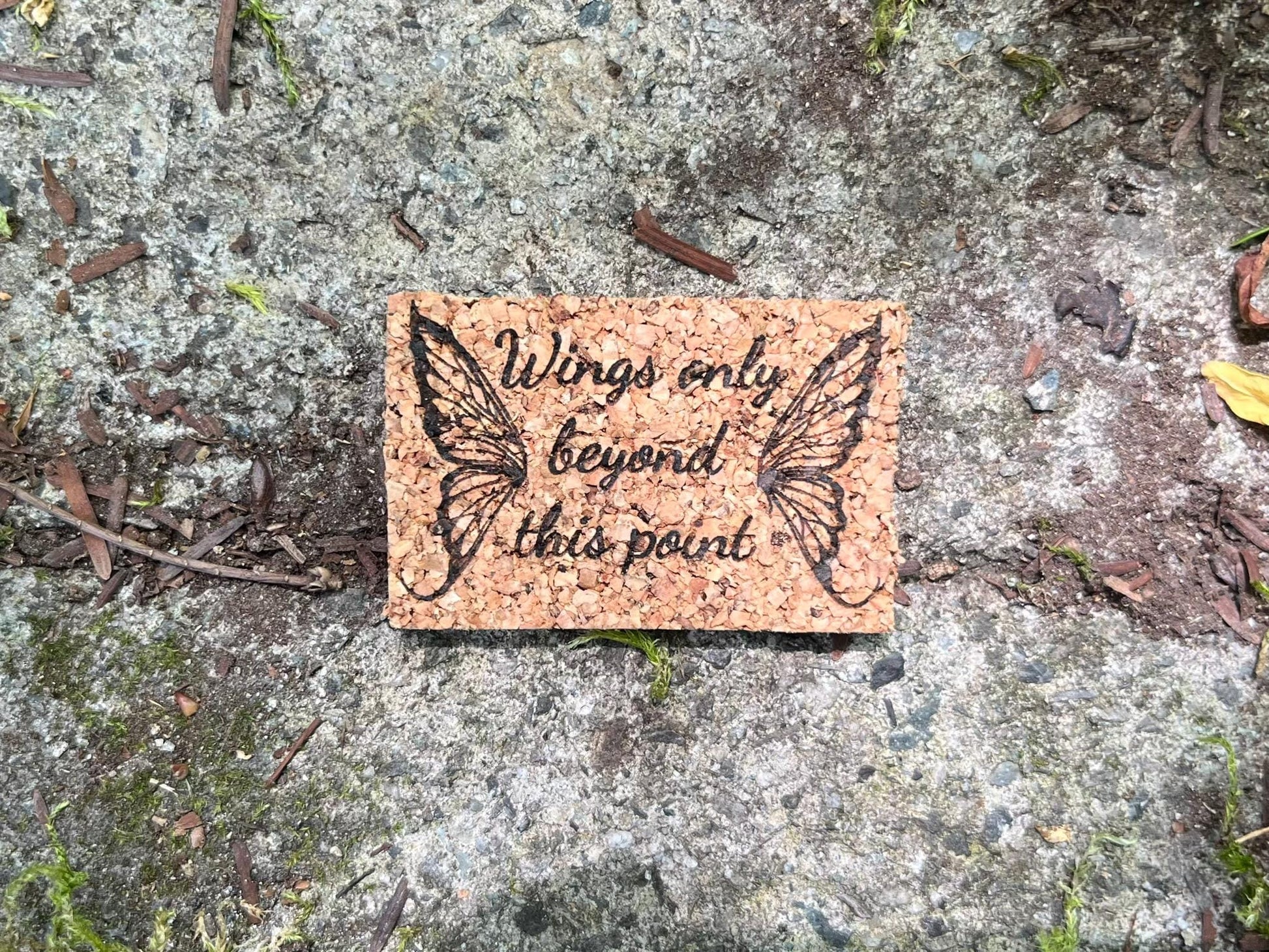 Fairy Doormat – Handmade Cork Miniature