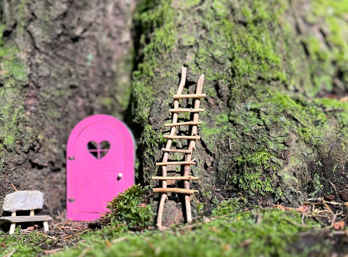 Handmade Twig Fairy Garden Ladder