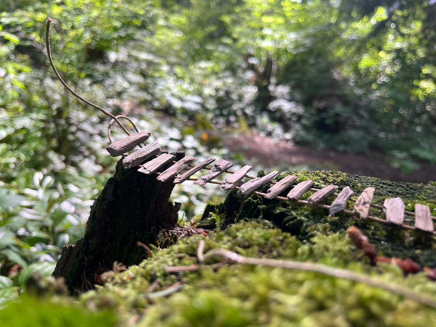 Handmade fairy rope ladder