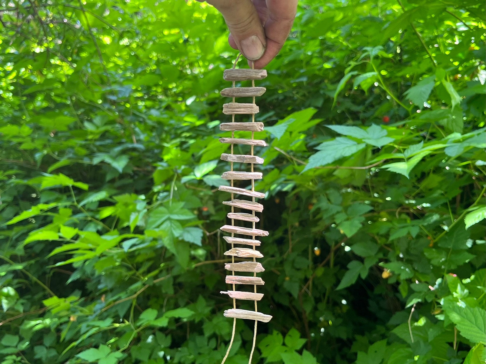 Handmade fairy rope ladder