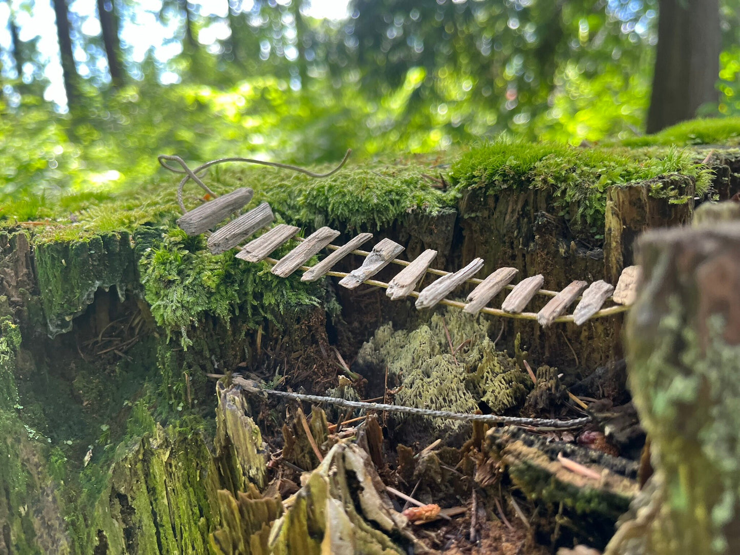 Handmade fairy rope ladder