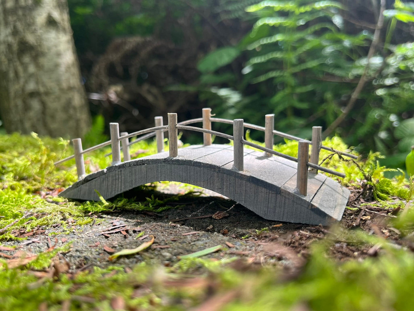 Wooden Fairy Garden Bridge – Durable and Enchanting Decor