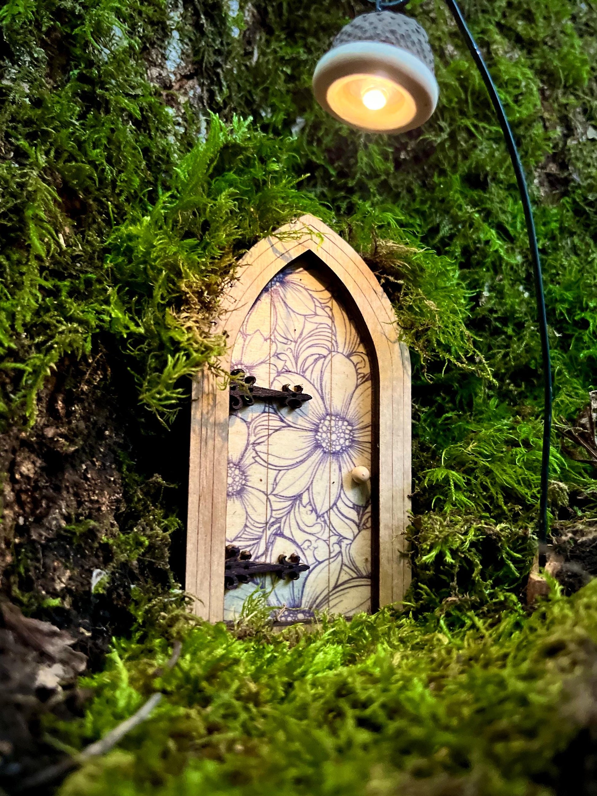 Fairy Door with Flower Pattern - Pre-order now!