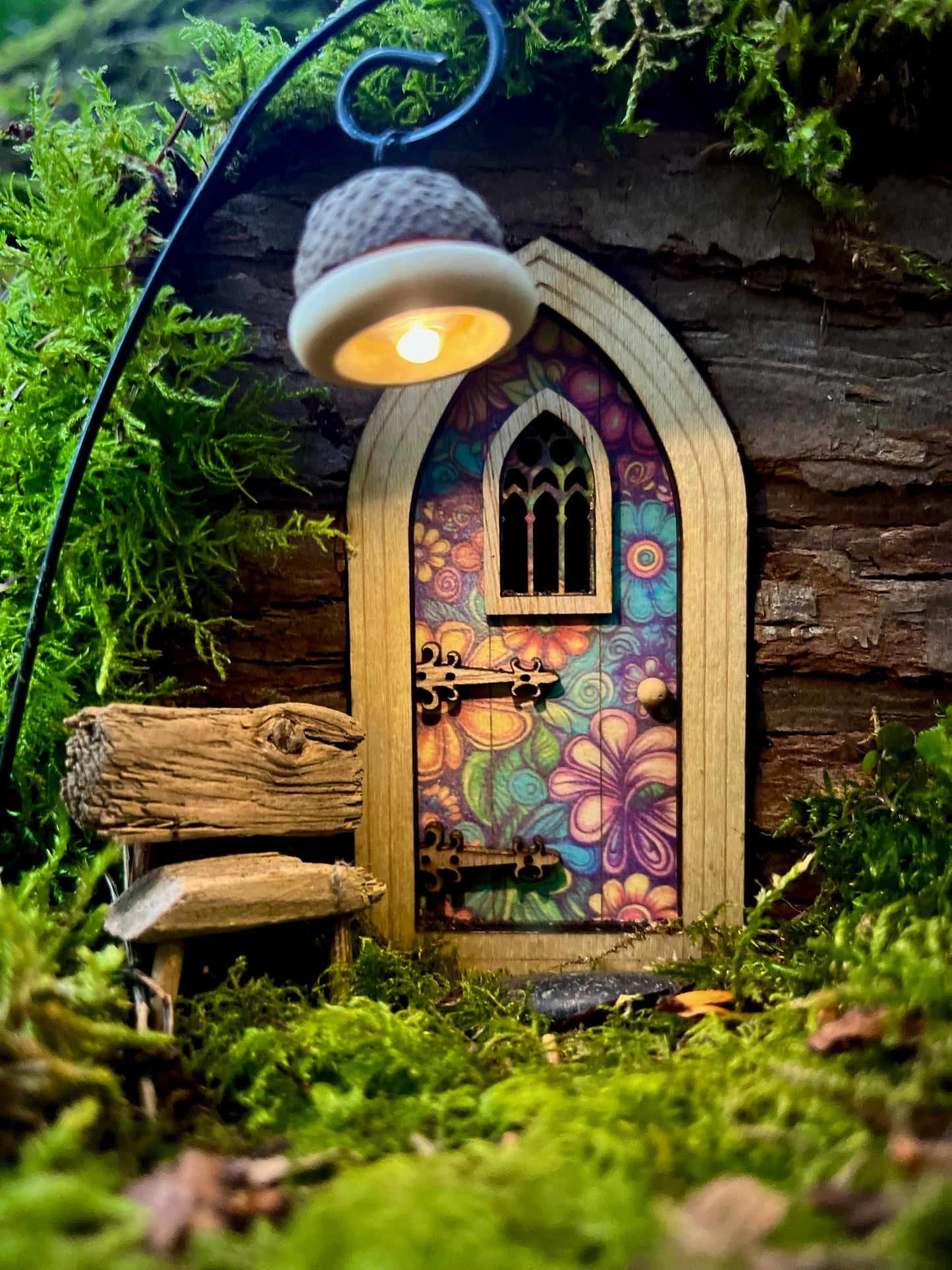 Fairy Door with Flower Pattern - Pre-order now!