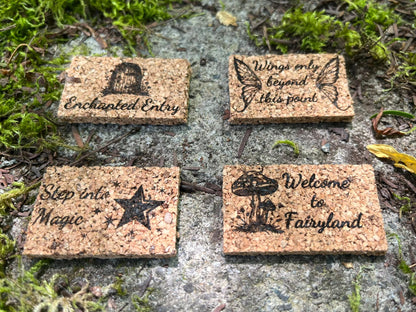 Fairy Doormat – Handmade Cork Miniature