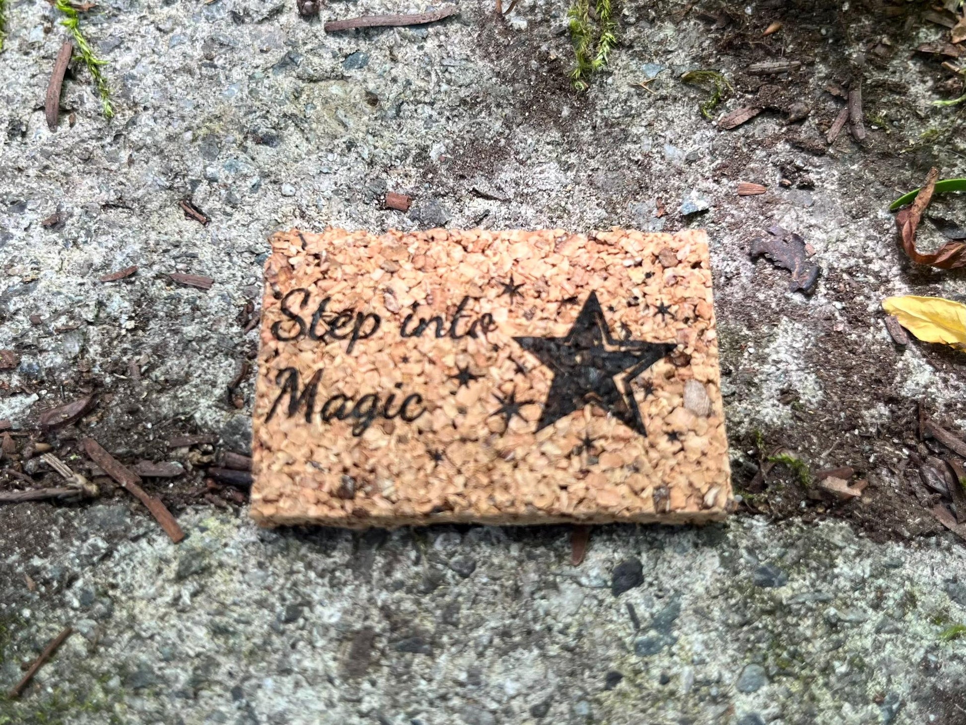 Fairy Doormat – Handmade Cork Miniature