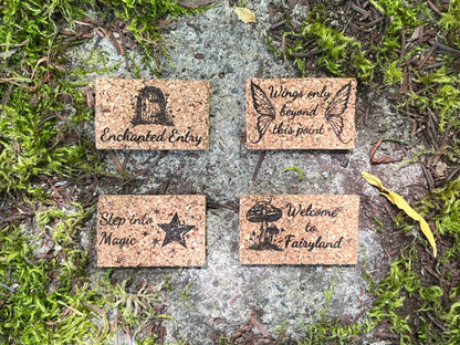 Fairy Doormat – Handmade Cork Miniature