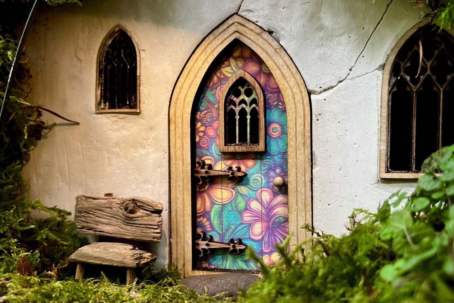 Fairy Door with Flower Pattern - Pre-order now!