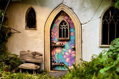 Fairy Door with Flower Pattern - Pre-order now!