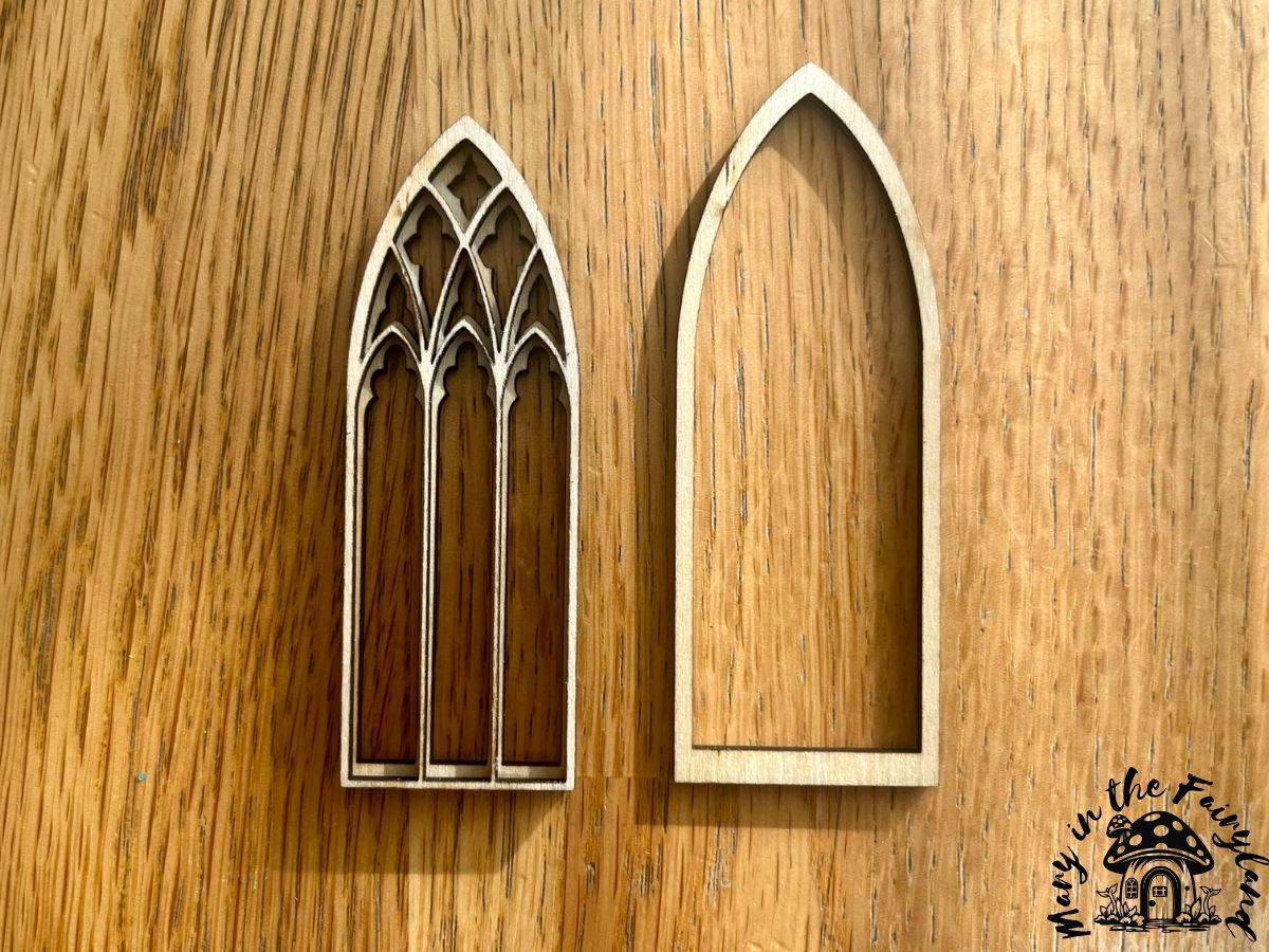 Enchanting Gothic Fairy Windows - Set of 2