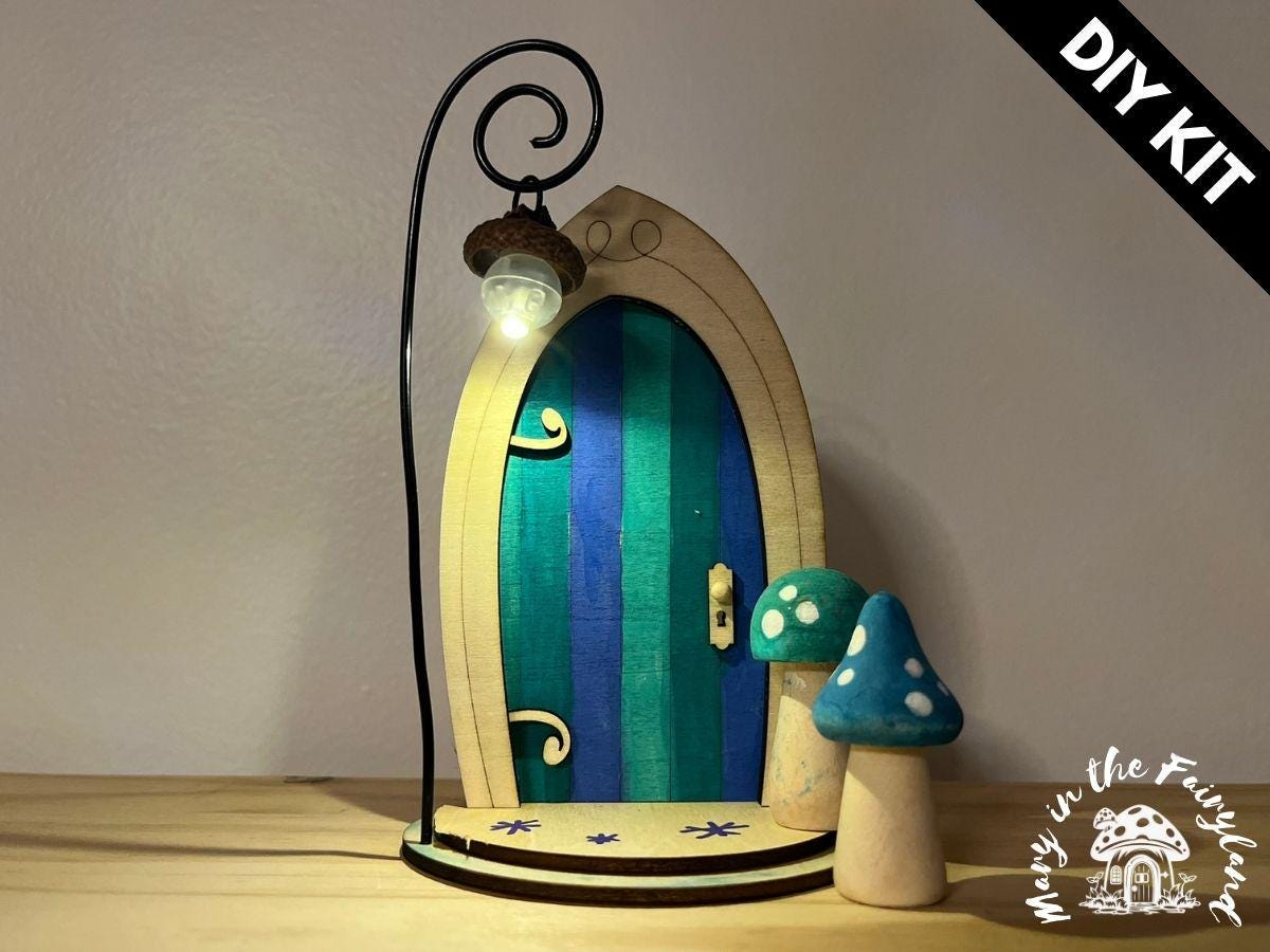 DIY Fairy Door Kit with Fairy Lamp – Fun for Kids and Families