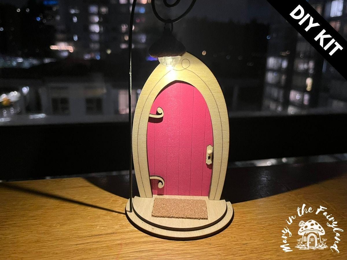 DIY Fairy Door Kit with Fairy Lamp – Fun for Kids and Families