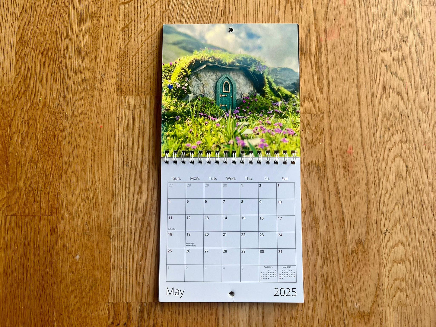 2025 Fairy House Wall Calendar – 5.5” x 11” Hanging