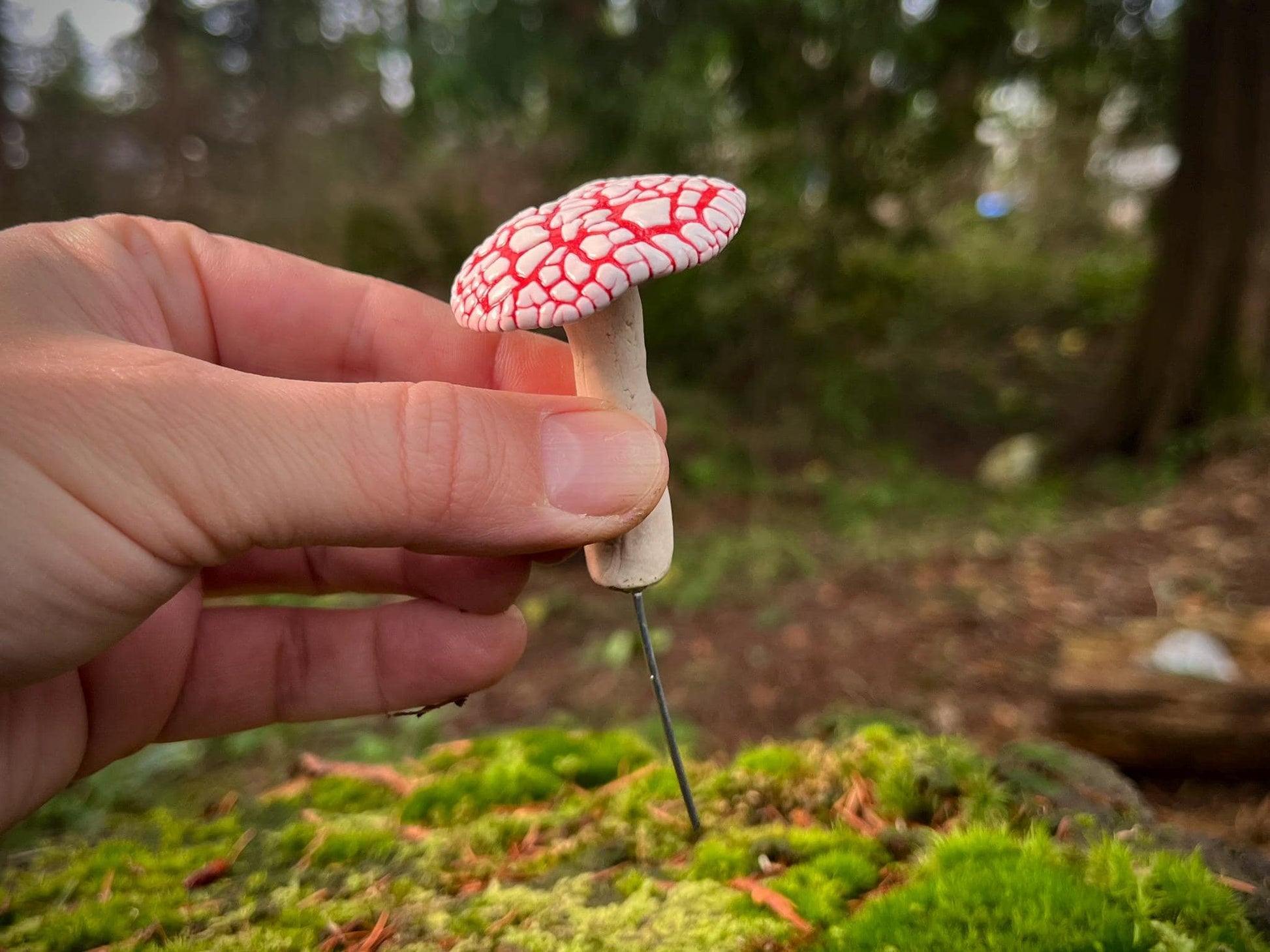 Handmade Clay Mushrooms – Perfect for Fairy Gardens